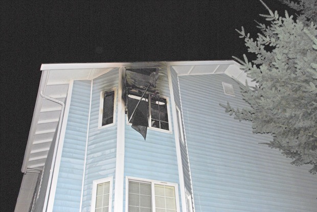 Fire damages an apartment Monday night on Kent's East Hill in the 23700 block of 101st Place Southeast.