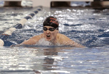 Kentlake's Erik Fulmer is one of the South Puget Sound League North Division's top-returning swimmers this winter. Last week in a meet against Kentridge