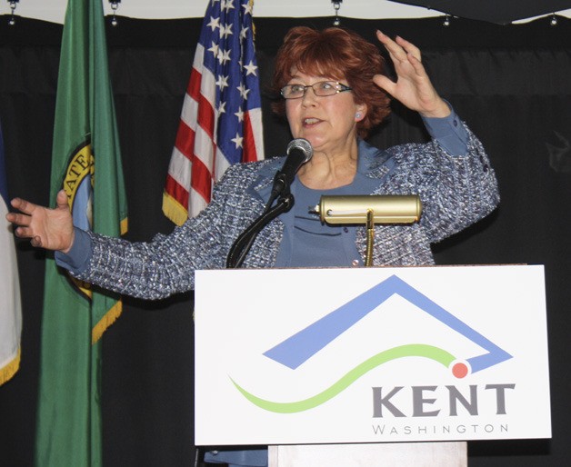 Kent Mayor Suzette Cooke delivers her State of the City address Wednesday