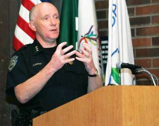 Kent Police Chief Steve Strachan discusses plans for upcoming changes at the city jail during an April 21 City Council workshop.