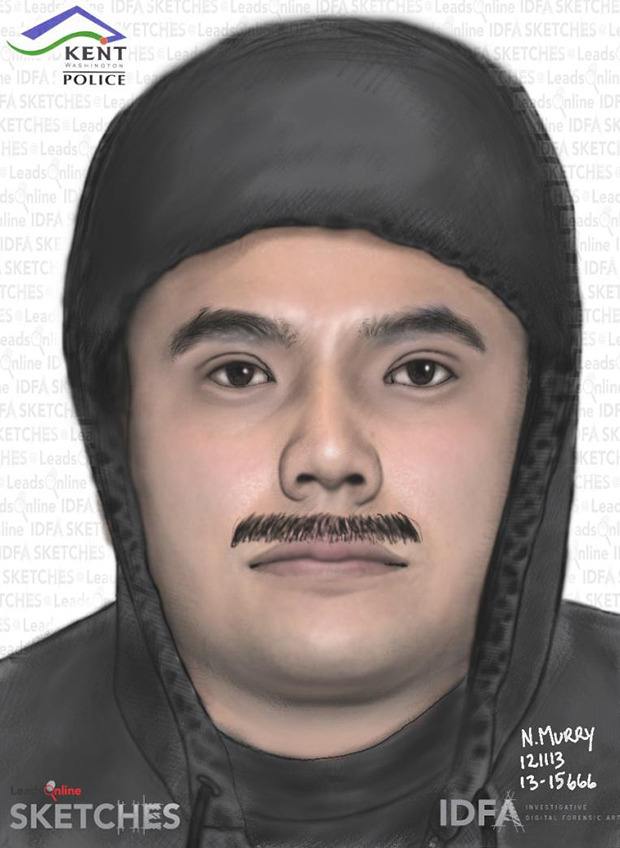 The home invasion subject is described as wearing a black hooded sweatshirt