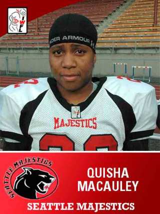 Quisha Macauley is the Seattle Majestics' player of the week.