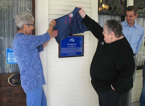 Kent Mayor Suzette Cooke and Greater Kent Historical Society President