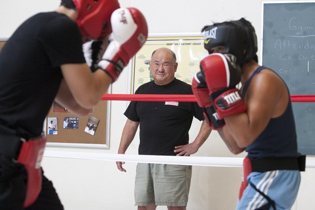 Glenn Hamada watches as his fighters