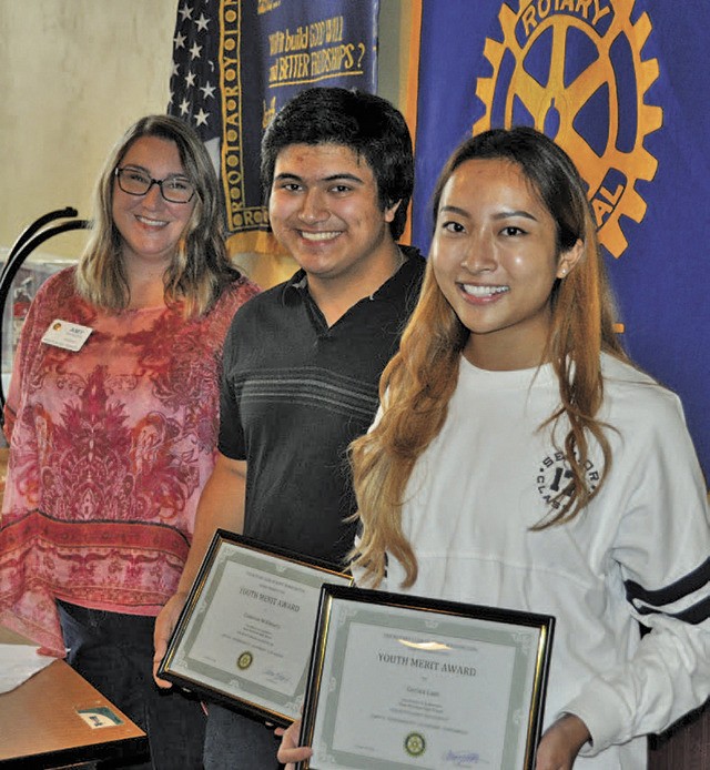 Rotary Club president Amy Hobson
