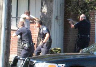 A police standoff in Kent Monday afternoon resulted in the arrest of an unidentified man
