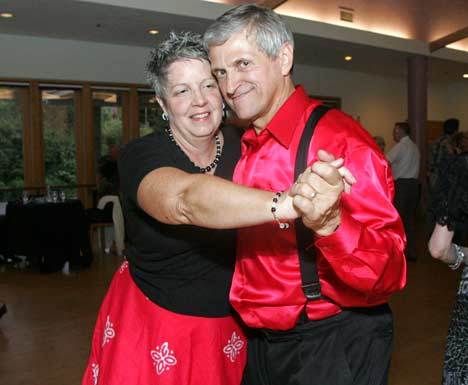 Ken and Kim Schiewetz of Federal Way dance the night away Aug. 12 at this year's Kent Senior Center Summer Ball. The Schiewetzes are regulars at the Kent Senior Center Tuesday night dances.