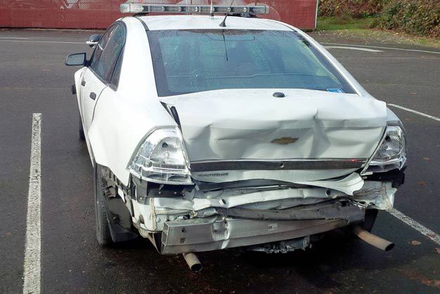 Drivers have struck several State Patrol vehicles this year along highways for failing to move over or slow down.