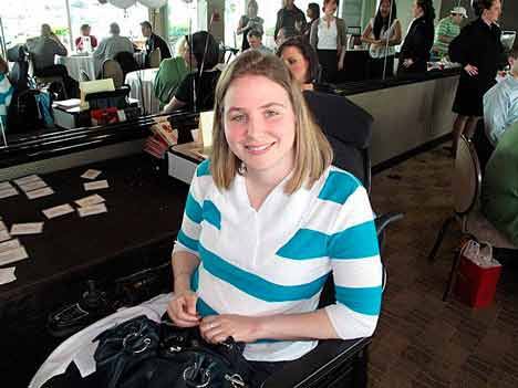 Kent resident Amber Morse volunteers at a past Muscular Dystrophy Association VIP Lockup. Morse