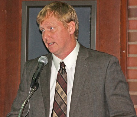 Chris Kealy tells the Kent City Council on Tuesday night that he would like to open a marijuana production and processing plant in Kent.