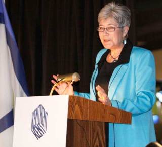Kent Mayor Suzette Cooke delivered her state of the city address Wednesday at Kent’s ShoWare Center.