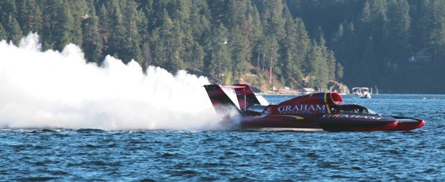 Jimmy Shane and the U-5 Graham Trucking scoot to victory in the Coeur d’Alene Diamond Cup.