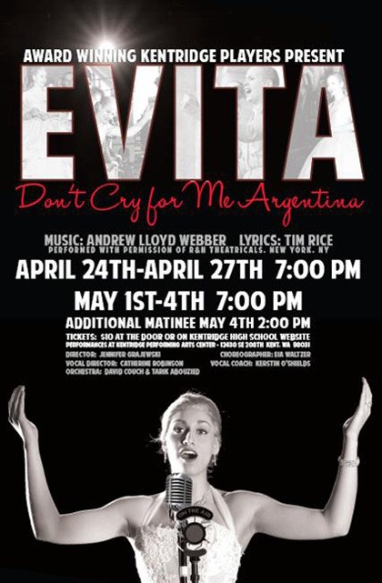 The Kentridge High cast presents 'Evita' – for nine performances