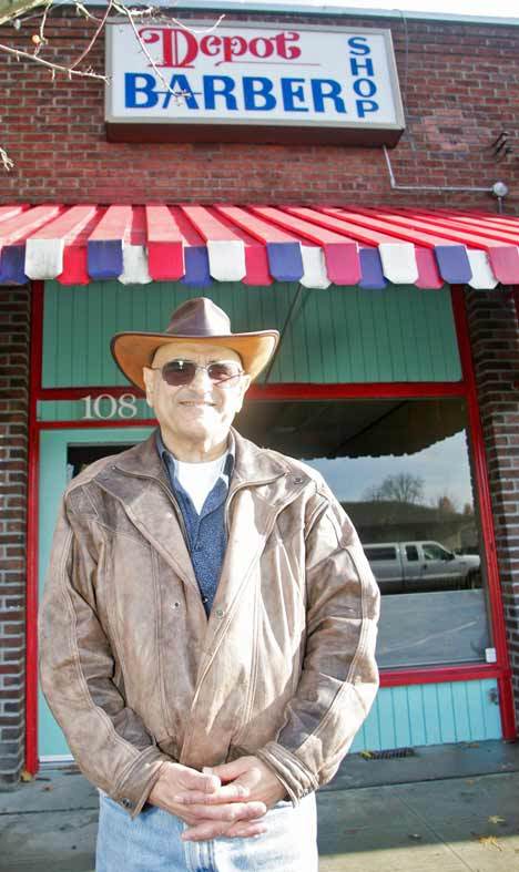 Fred Shamseldin is the former owner of Depot Barber Shop in downtown Kent