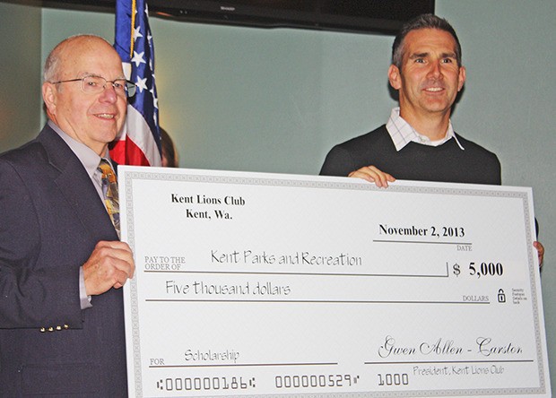 One of many grants and scholarships: Kent Lions’ Gary Atwood