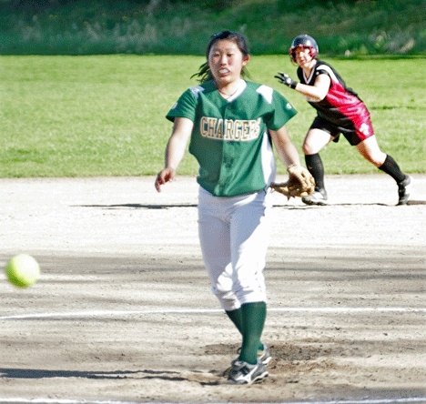 Kentridge junior Kelli Suguro was one of the South Puget Sound League North Division's top all-around players this past spring. A pitcher and shortstop for the Chargers