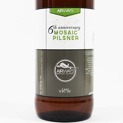 Airways Brewing released its 6th Anniversary Mosaic Pilsner last week to celebrate its move this spring to a new Kent location for its brewery and tap room.