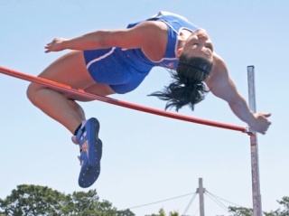 Kent-Meridian's Melanie Vertrees took second in the high jump on Saturday