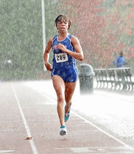 The pouring rain did little to slow down Kent-Meridian standout Alexia Martin this season.