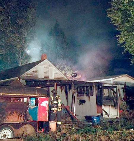 Kent firefighters put out a fire early Tuesday morning at a house in the 12000 block of Kent Kangley Road.