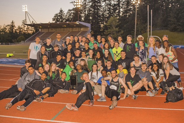 The Kentwood boys and girls came away with the Kent All-City track and field meet title on Thursday.