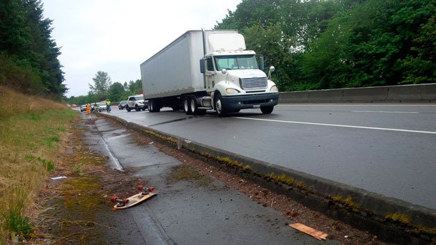A semi hit a 15-year-old teen Thursday afternoon in Kent along eastbound State Route 516 near West Meeker Street. The teen ran into the highway to get his skateboard