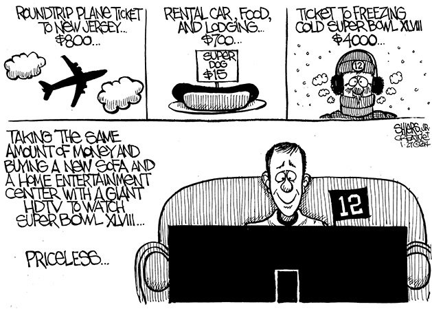 The average Super Bowl ticket price went from $12