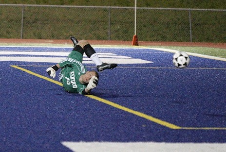 Kentwood goalkeeper Rodney Greiling is one of the best around. A first-team All-SPSL North selection