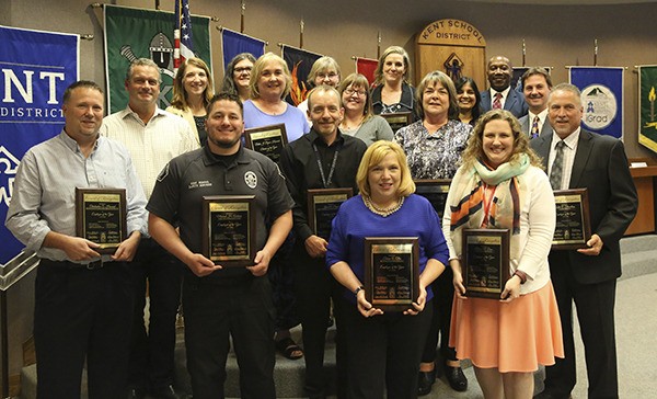 The Kent School Board recently honored its 11 Employees of the Year.