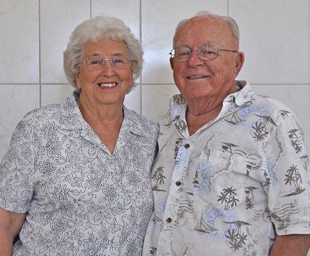 June and Ken Iverson enjoyed a happy