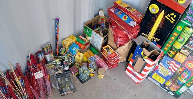 Kent Police confiscated 105 pounds of fireworks during a July 1-5 crackdown in the city.