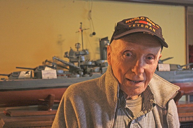 Don Hanson sailed many seas during World War II aboard the USS Idaho