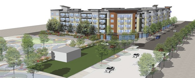Construction will start later this month on a 176-unit apartment complex in downtown Kent at the corner of West Smith Street and Fourth Avenue.