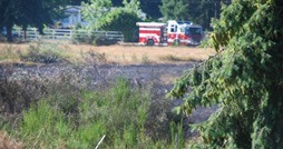 Firefighters extinguished about a one-acre brush fire Wednesday in the 30400 block of 148th Avenue Southeast in unincorporated Kent.