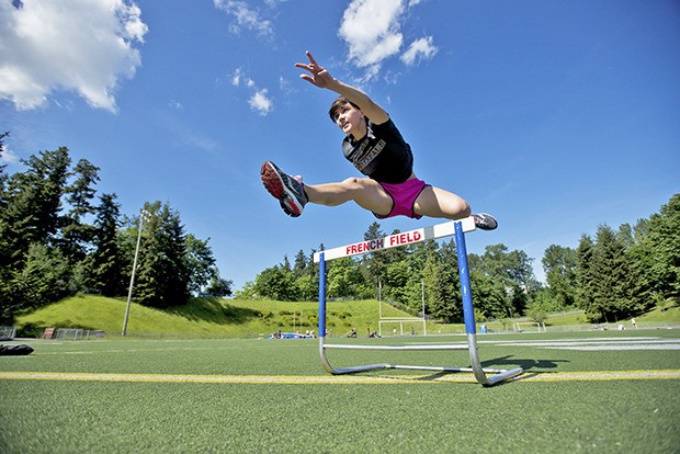 Kentridge’s Sara Madden will aim for a spot in the Class 4A state track and field meet at the West Central District tournament Friday and Saturday at French Field in Kent.