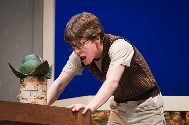 Kent-Meridian High School actor Toby McCurry plays the role of Seymour in the school's production of 'Little Shop of Horrors.' The show runs May 5-7 and 11-13 at the Kent-Meridian Performing Arts Center.