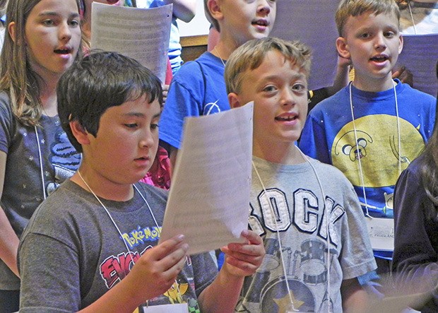 Seventy-five local youth enjoyed musical workshops and performed for a large audience during Rainier Youth Choirs second annual Summer Choir Camp. 
