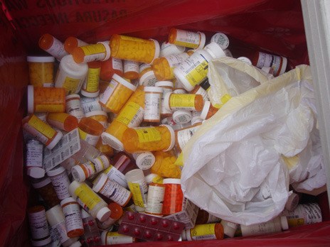People dropped off 273 pounds of prescribed medications and over the counter medicines at the second annual Prescription Drug Take Back Day Saturday at the Kent Police station.