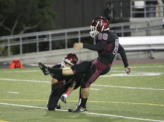 Kentlake's Mitchell Habryle broke the stalemate with a field goal in fourth quarter Thursday
