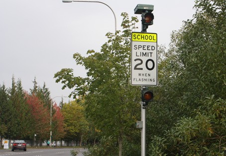 The city of Kent will activate this traffic speed camera Nov. 18 along 64th Avenue South next to Neely-O'Brien Elementary School.
