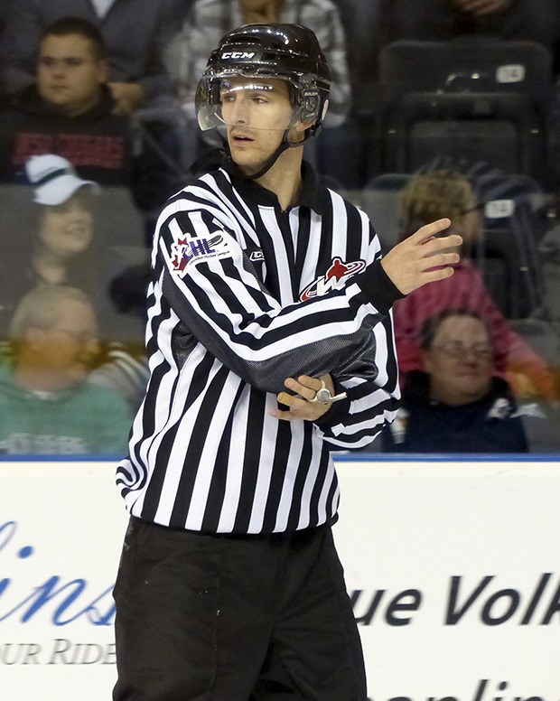 Al Creigh is a rookie referee in the WHL who has worked a few ShoWare Center games.