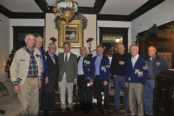 Members of the 1954 Kent-Meridian Royals football team recently gathered to reminisce about the Turkey Day game they played in six decades ago