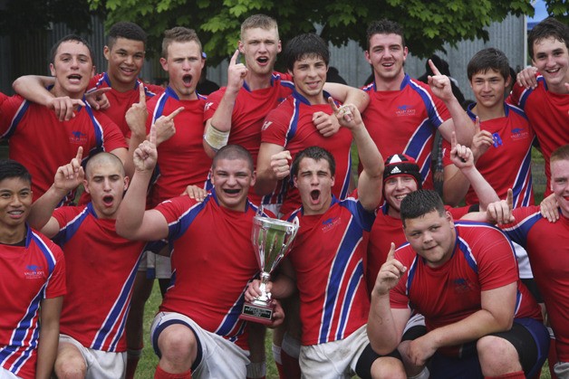 The Valley Joey's rugby club celebrate becoming the Washington U19 boy's state champions.