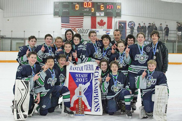 The Sno-King 14U A2 Bantam hockey team went undefeated in taking the state championship.
