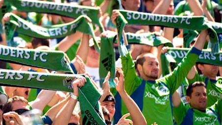 Soccer fans can catch the train in Kent to go to the Sounders game on Sunday