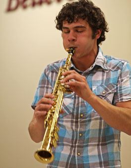 Andrey Chebotarev plays a straight sax Saturday