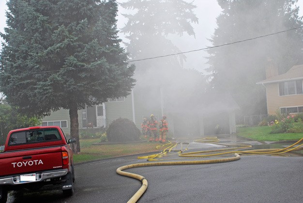 Kent firefighters put out a house fire Friday in the 3900 block of Cambridge Court on the West Hill.