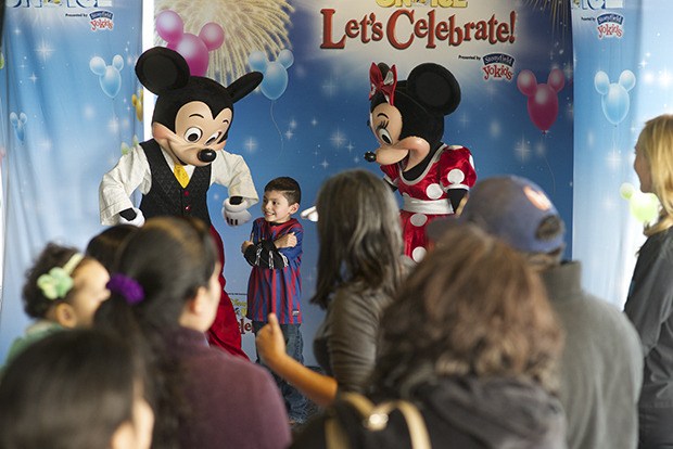 Children and adults got a chance to pose for photographs with Micky and Minnie at the Disney on Ice Unbirthday Party for Micky and Minnie Mouse last week