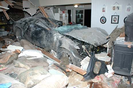 A Kent man was killed after he crashed a late-model Infiniti about 30 feet into a Kent home at about 12:30 a.m. Thursday in the 28200 block of 144th Avenue Southeast. A woman in the house escaped injury when she left the living room for the kitchen just before the crash.