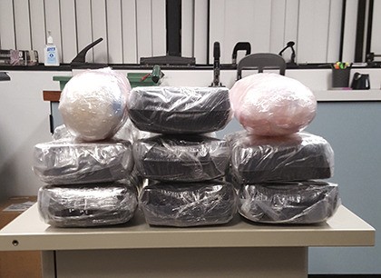 Authorities seized approximately 24.4 pounds of crystal methamphetamine from a Kent woman who was stopped for speeding on I-5 in the Willamette Valley late Friday.